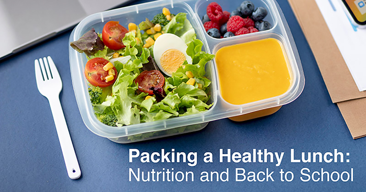 Packing a Healthy Lunch: Nutrition and Back to School sm close up lunchboxes with delicious food